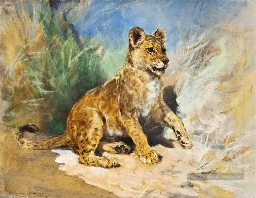 Un lionceau Heywood Hardy Peintures à l'huile